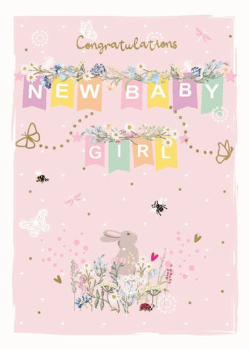 Picture of CONGRATULATIONS NEW BABY GIRL CARD